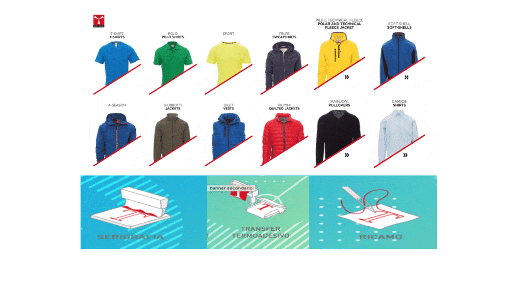 I nostri capi di abbigliamento